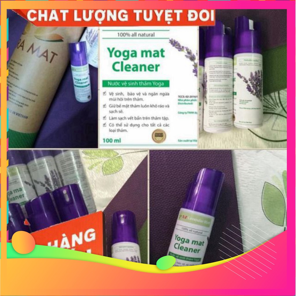 Bình Xịt Vệ Sinh Thảm Yoga 💥 Cam Kết Chất Lượng Tốt Nhất Thị Trường💥 Mùi Thơm Lavender Dễ Chịu Thoải Mái Khi Tập Yoga