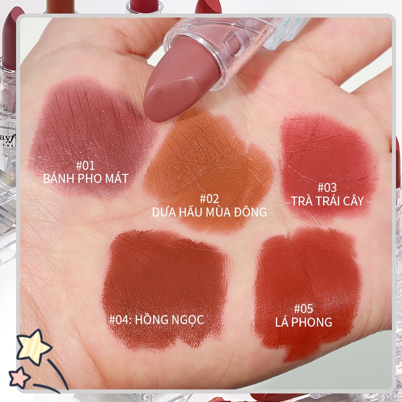 Son Môi Chất Nhung Lì Lâu Trôi Chống Thấm Nước Bayfree