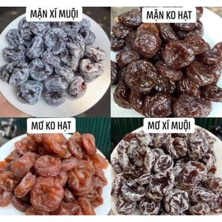 Ô mai xuất nhật không hạt mix 3 vị: mận đen, mơ dẻo, mận dẻo 500g