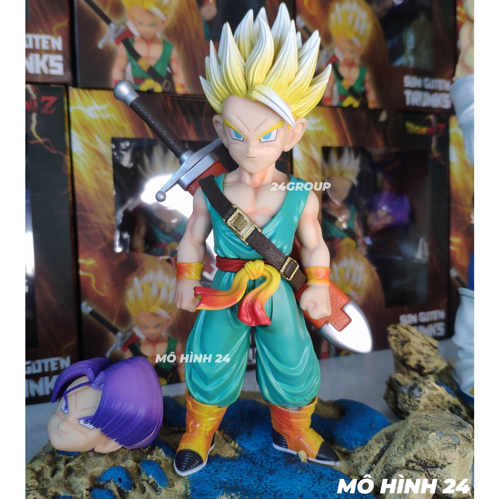 [19cm] Mô hình nhân vật cao cấp figure trunks kid 2 đầu ca lích trong dragon ball bảy viên ngọc rồng dragonball 24group