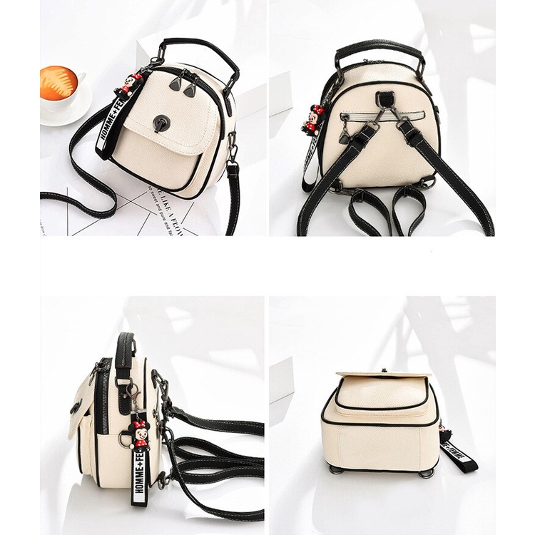 Chuwanglin Women's Mini Leather Backpack