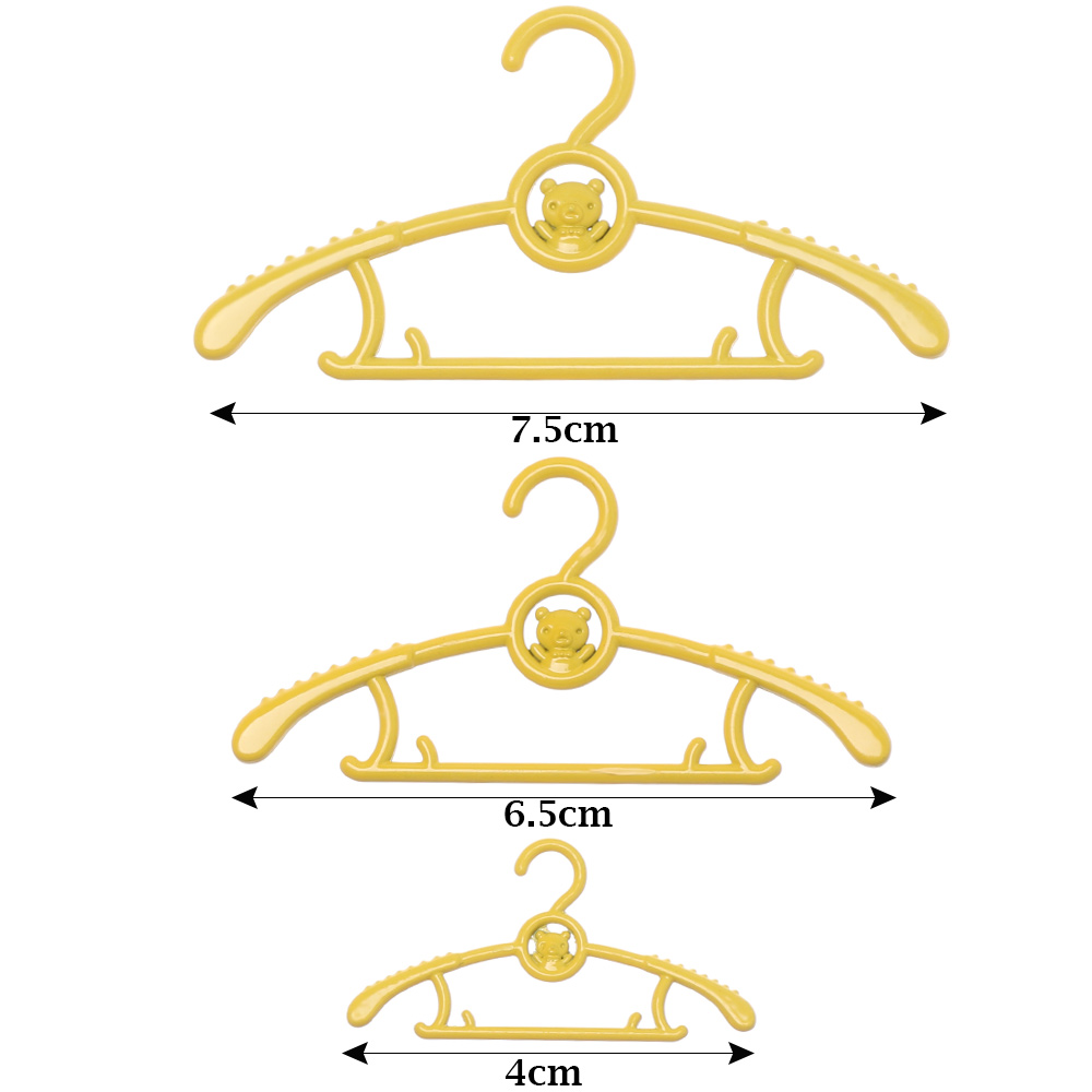 Bộ 5 Móc Treo Kim Loại Nhiều Màu Dễ Thương Cho Búp Bê Kích Thước 4cm / 6.5cm / 7.5cm