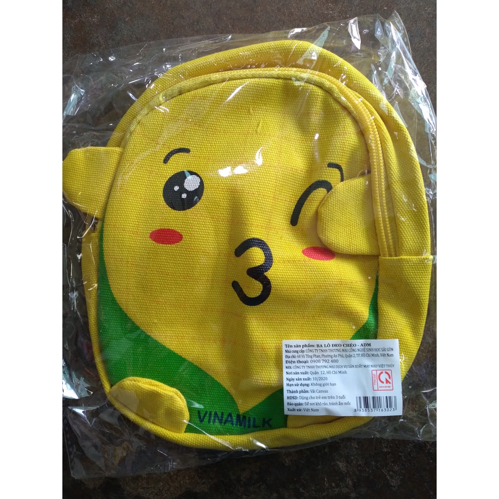 Balo đeo chéo hình thú cute - Hàng KM từ Vinamilk
