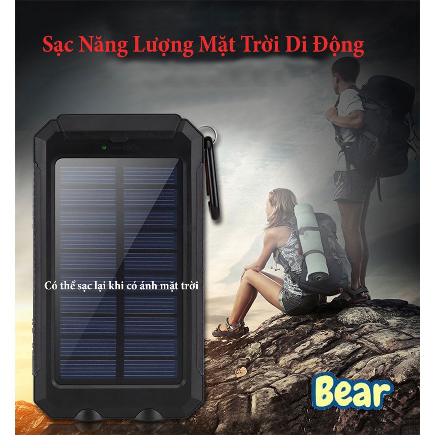 Sạc dự phòng năng lượng mặt trời VTE PB-001 10000 mAh.h