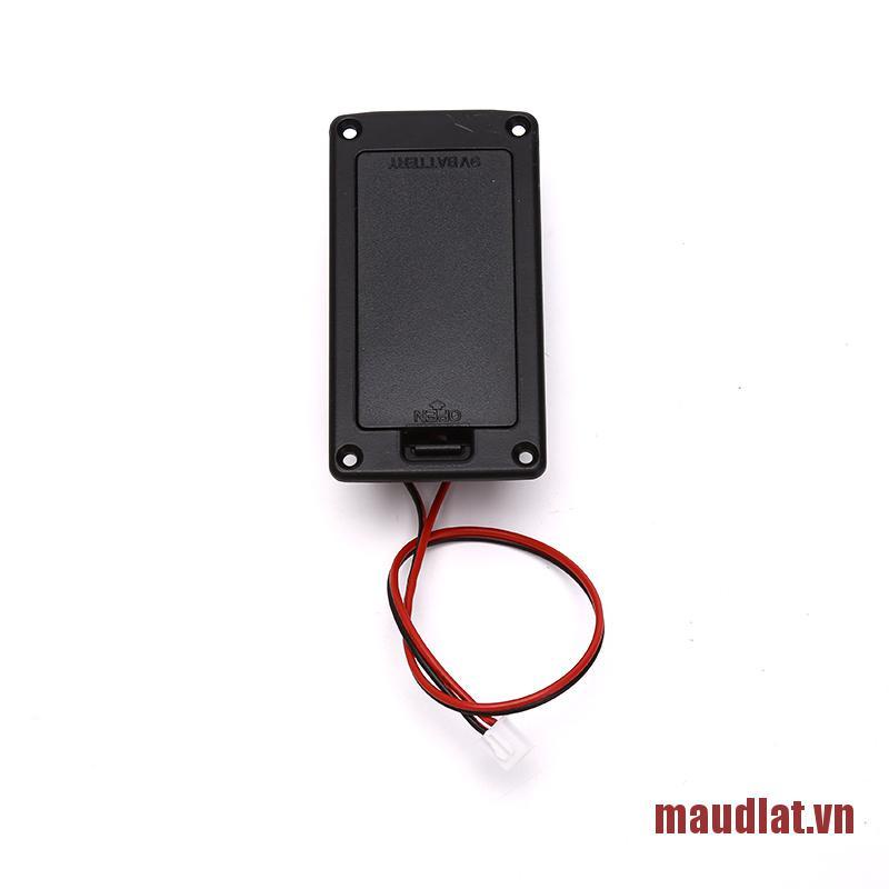 maudlat Active Bass Guitar Pickup 9V Battery Boxes Battery Holder Case 2 Pin Plug