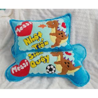 Bộ gối nằm và gối ôm handmade khủng long bạo chúa