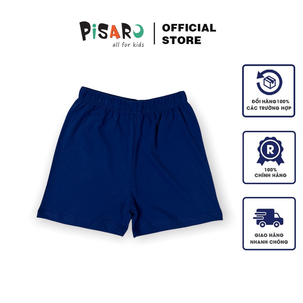 Áo ba lỗ bé trai bé gái Pisaro Kids 100% Cotton từ 0 đến 7 tuổi, áo thun ngắn tay trẻ em cao cấp co dãn mềm mịn