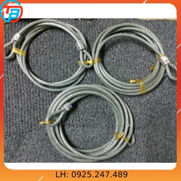 Dây cáp khoá xe chống cắt dài 3m, 4m, 5m (đường kính 10mm ) có bọc nhựa - Cáp Thép Thái Bình Vina