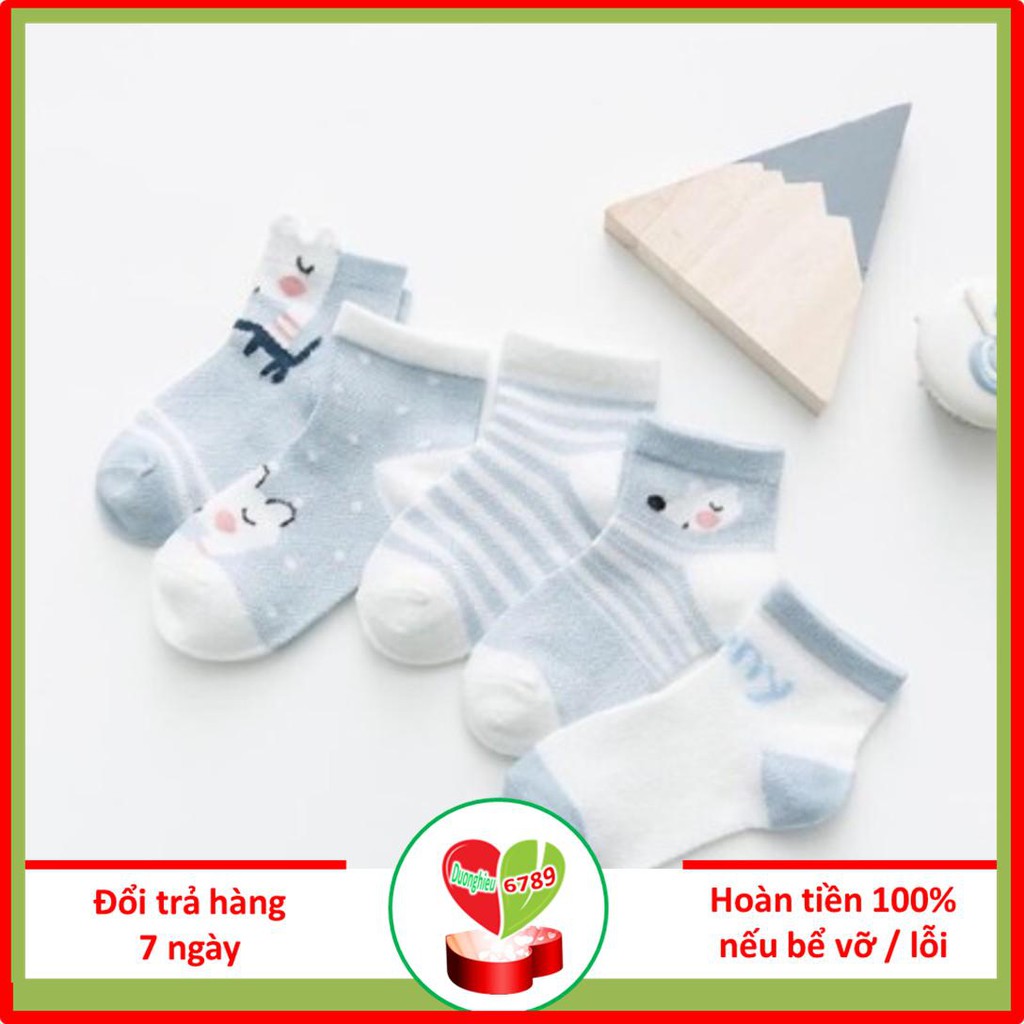 SET 5 ĐÔI TẤT THU ĐÔNG HÌNH THÚ CHO BÉ MS05 từ 3 tháng -2 tuổi - Duonghieu6789