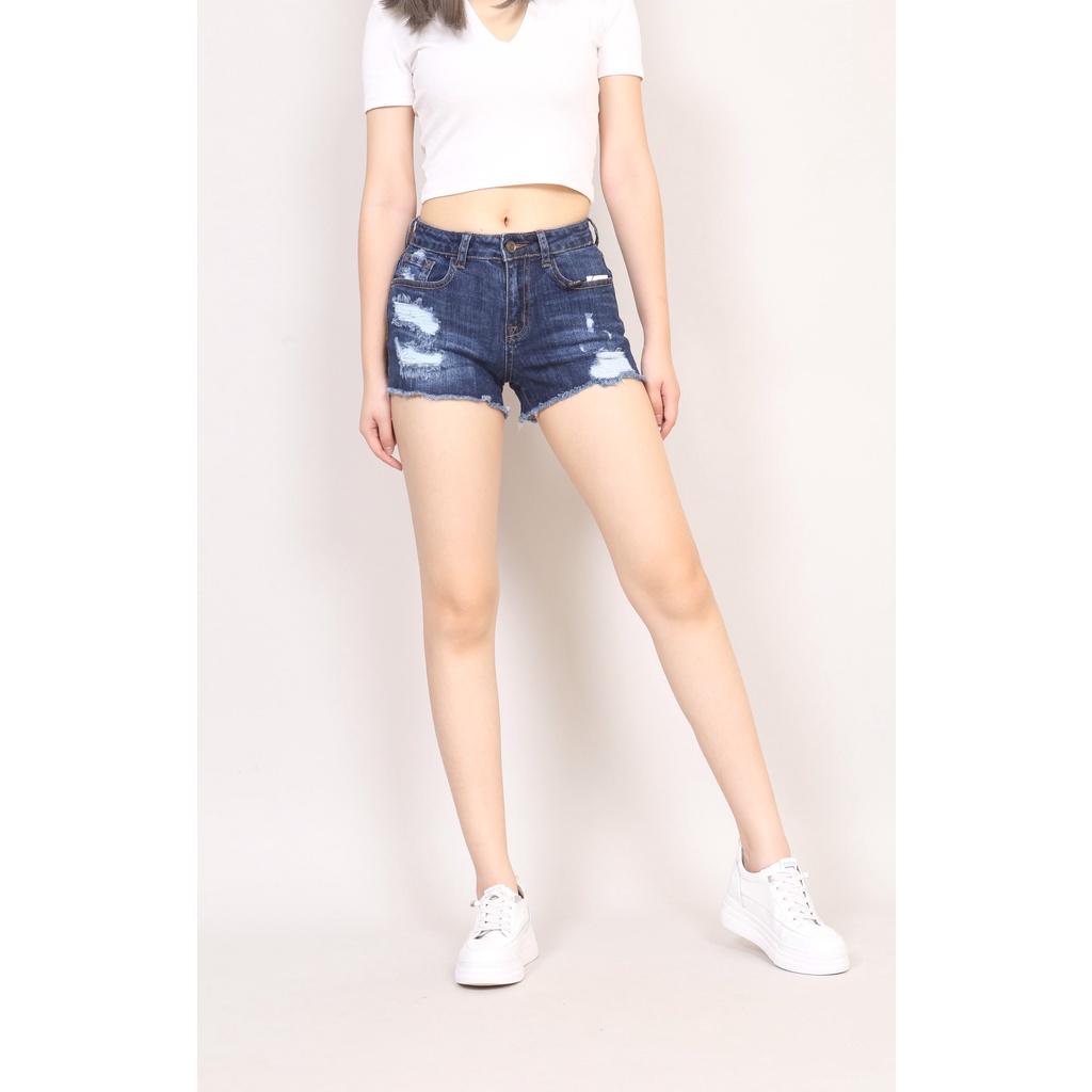 Quần Short Jean Nữ Thời Trang Rách To Gấu Tua Rua CT Jeans | BigBuy360 - bigbuy360.vn