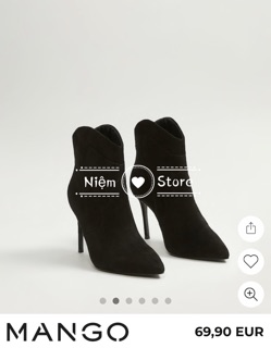 Boots gót nhọn mũi nhọn Man.go xuất xịn (on web)
