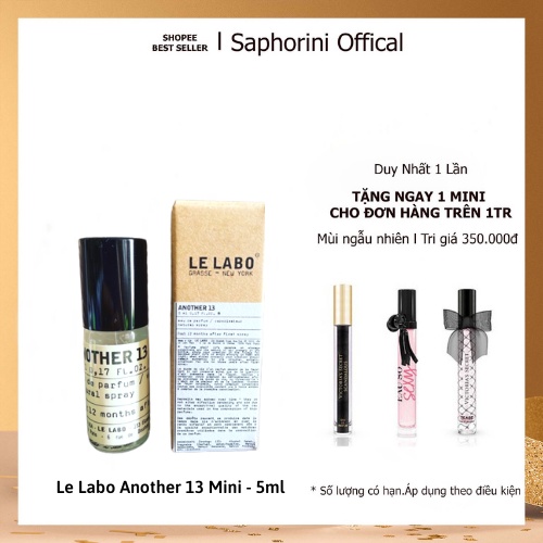 Nước Hoa Le Labo 13 Another Mini 5ml Chính Hãng Nước Hoa UNISEX Chất Lượng Vượt Trội Lưu Hương 8h cự