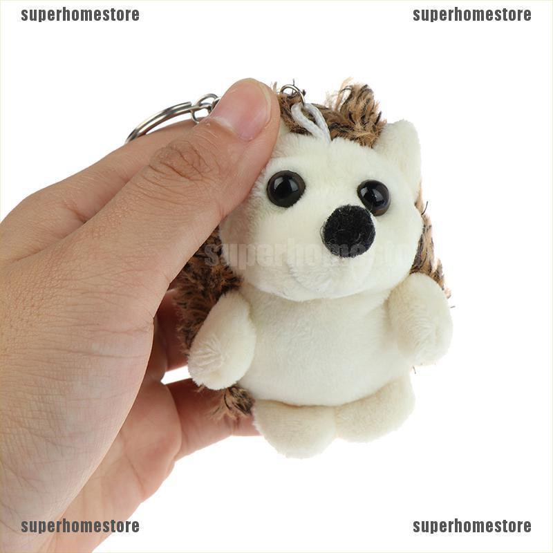 [superhomestore]1PCS Cute Plush Hedgehog 7CM Small Pendant Mini Soft Stuffed Animal Toy