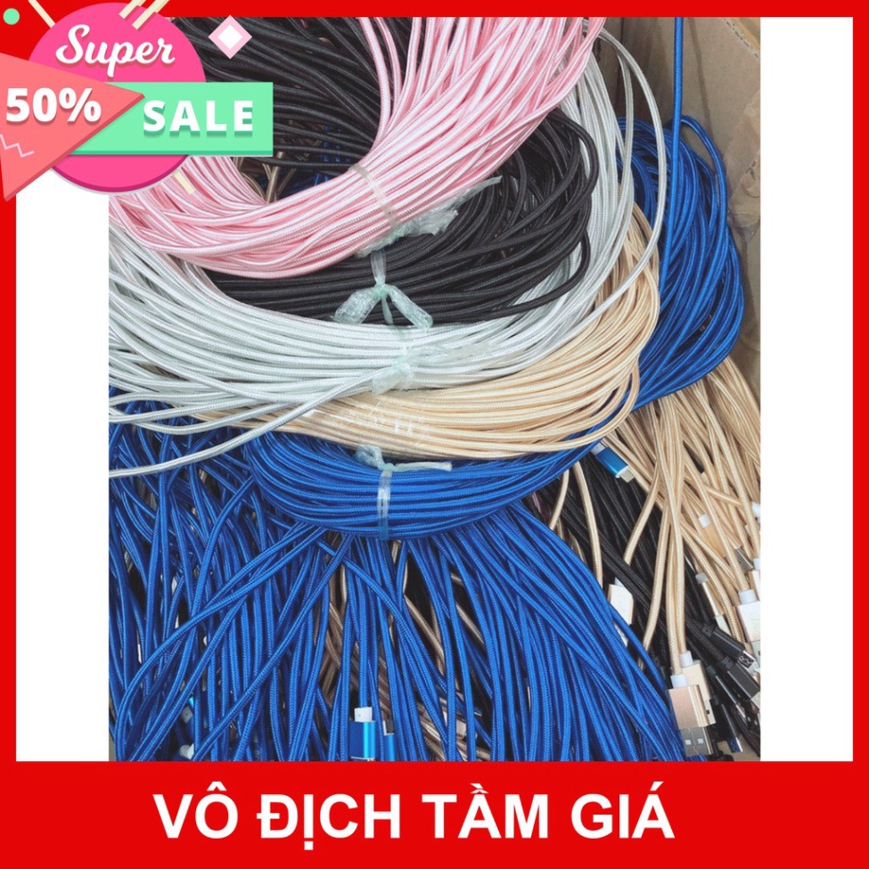 Dây cáp sạc iphone/Samsung, dây dù 3M chống đứt, hỗ trợ sạc nhanh,]