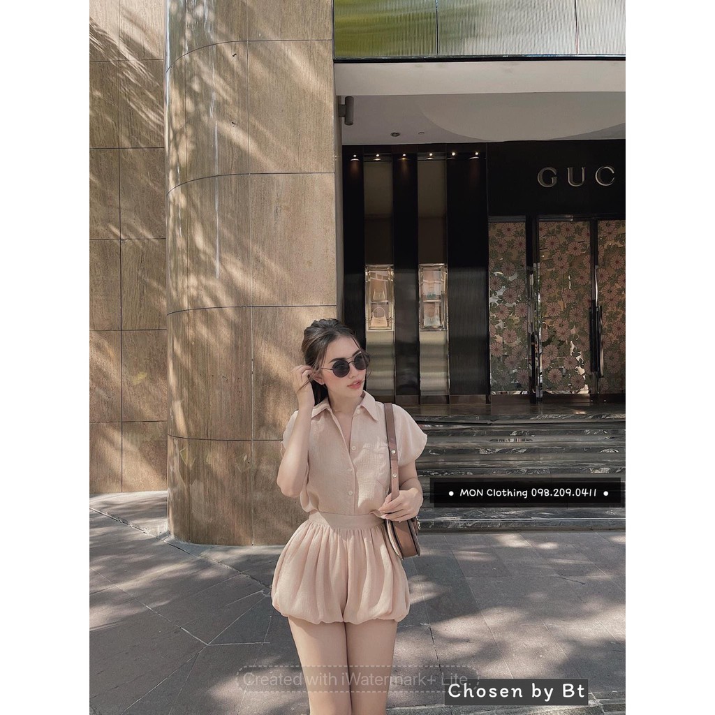 Set đồ nữ cá tính, set váy ngắn áo sơ mi đi chơi sang chảnh mùa hè đẹp 8A00029 THVVN | BigBuy360 - bigbuy360.vn