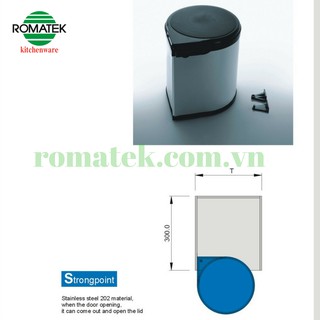 Thùng Rác Higold 8 Lít Cho Phụ Kiện Tủ Bếp