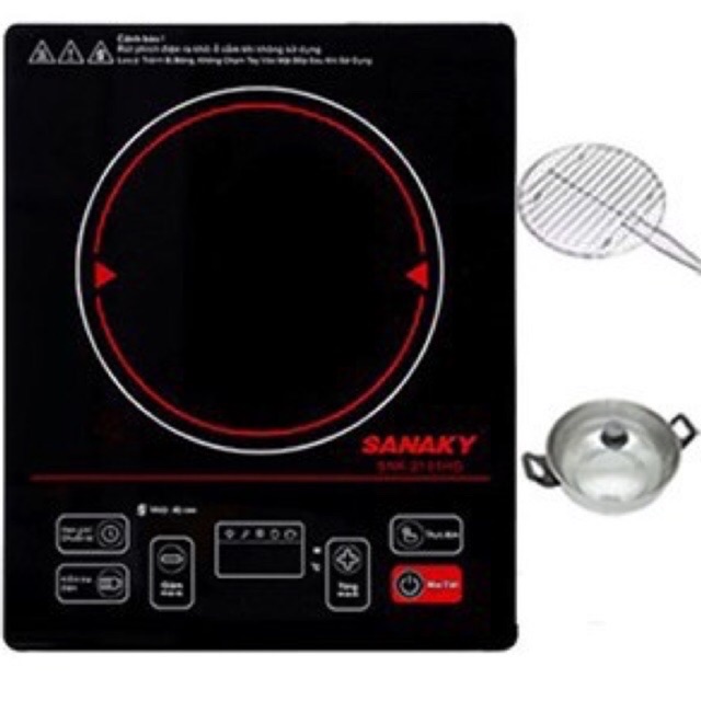 Bếp Hồng ngoại SANAKY SNK-2101HG/ SNK20-IHC2021A tặng kèm 1 nồi lẩu
