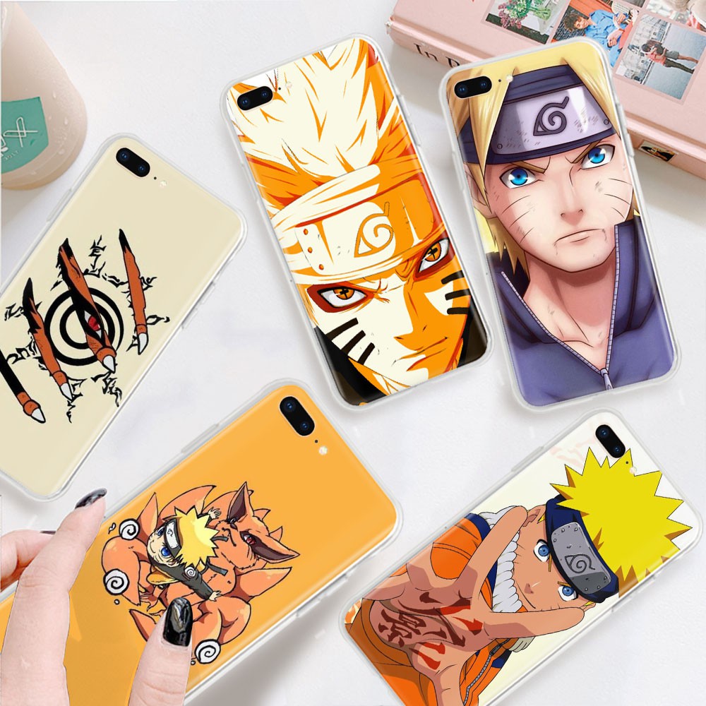 Transparent Case for iPhone 8 7 6 6S Plus 5 5S SE TB86 Naruto Phone Cover