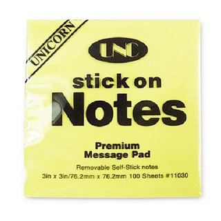 Giấy note vàng UNC đủ size