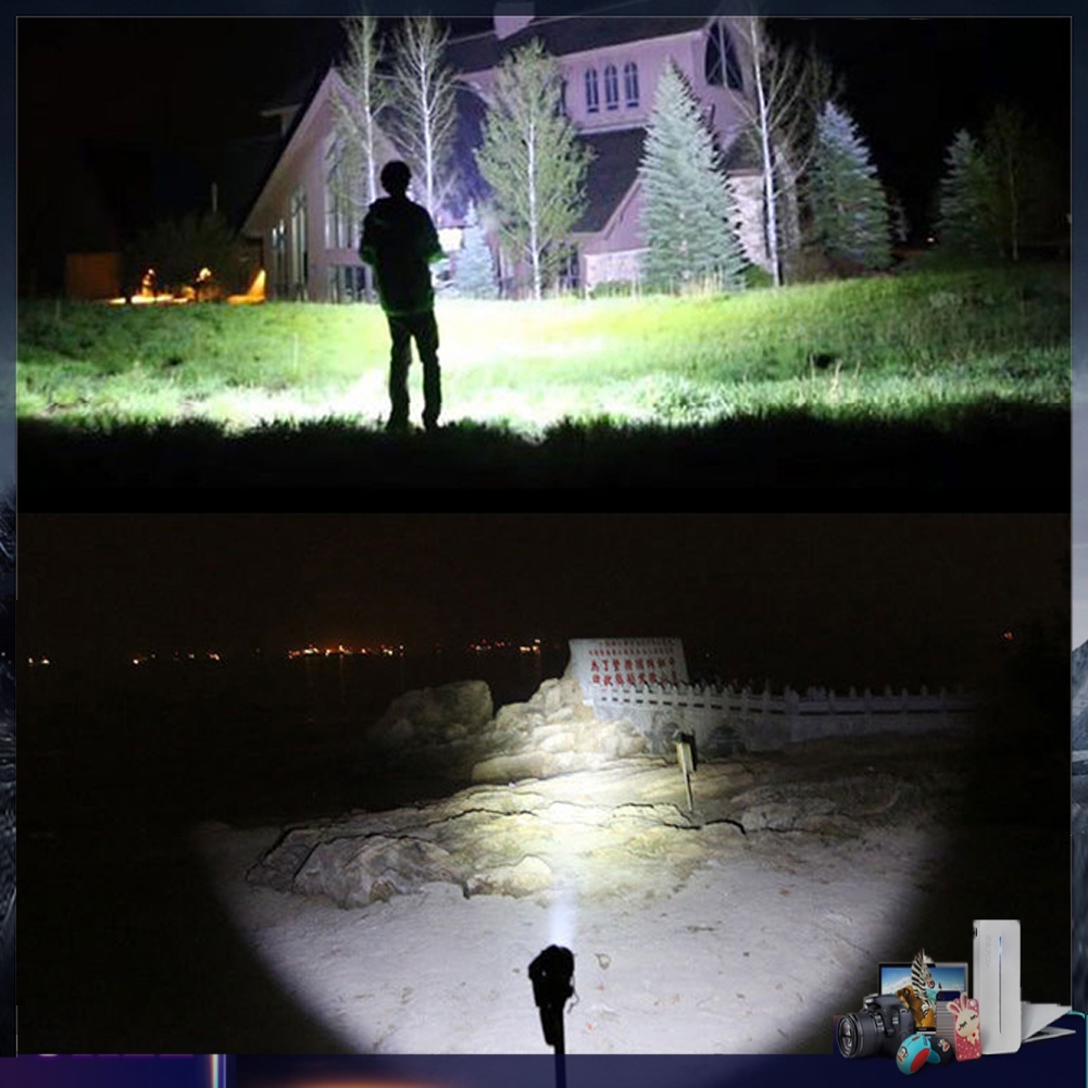 Đèn pin khẩn cấp XPE+COB LED IPX4 3 chế độ