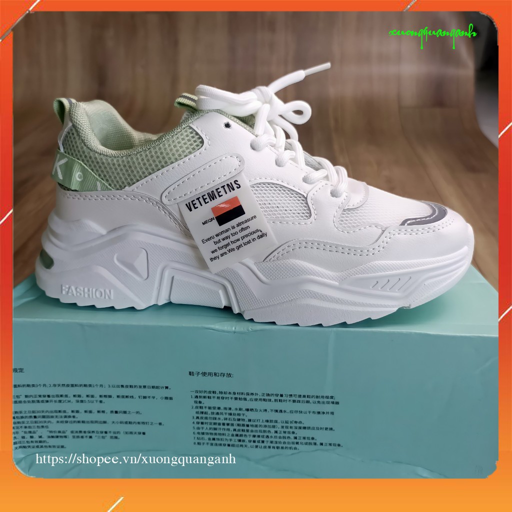 Giày Sneaker Nữ Độn Đế Cao Cấp Đế Mềm Kiểu Dáng Hàn Quốc - Q201