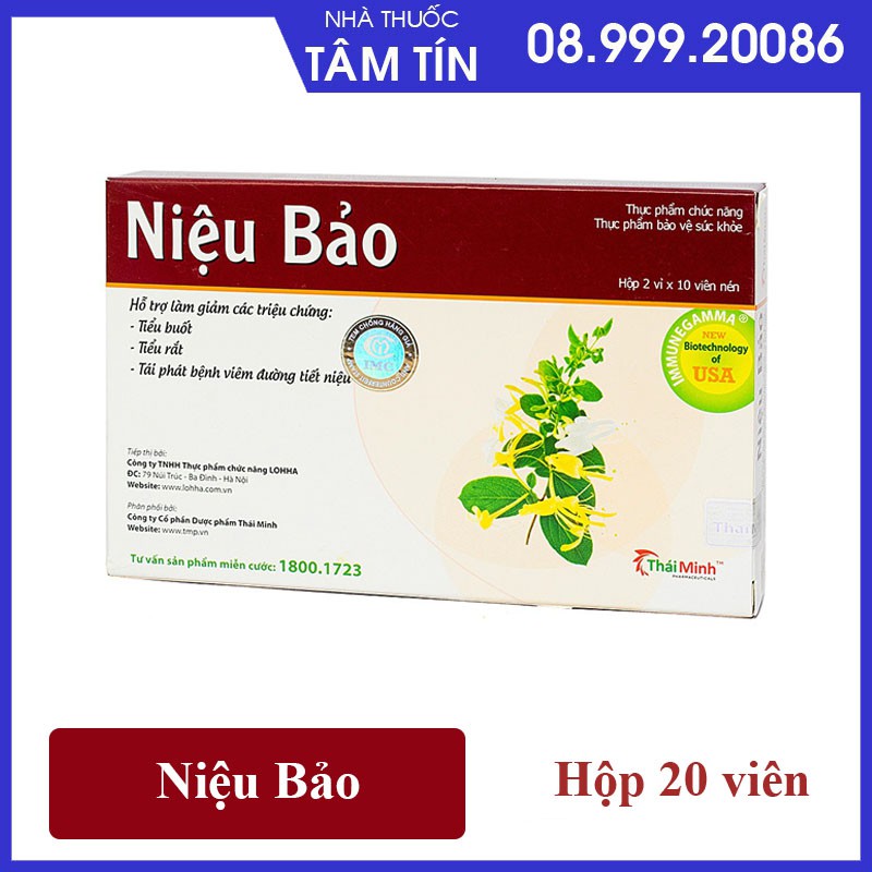 NIỆU BẢO - giúp giảm tiểu buốt , thông suốt tiết niệu