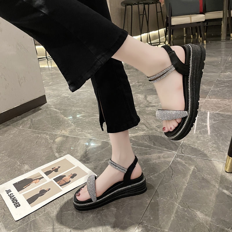 Xăng đan Cao Gót Hở Ngón Đế Xuồng Thời Trang Cho Nữ