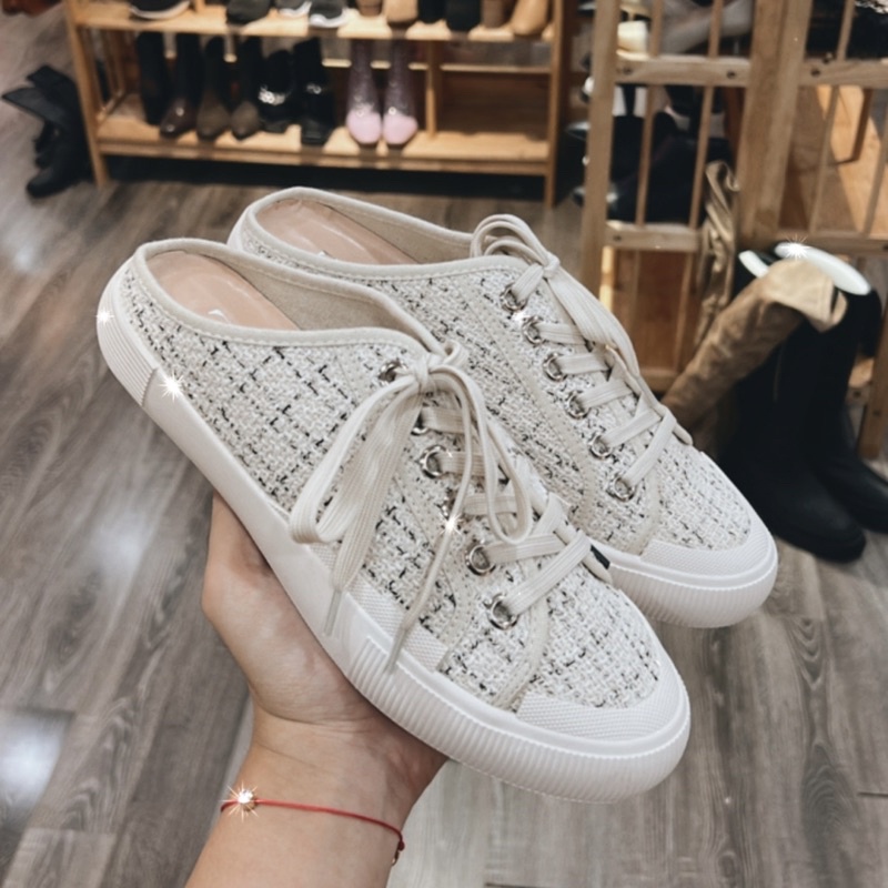 đơn 99K] [Joiehome] Giày sneaker vải hở gót 2021