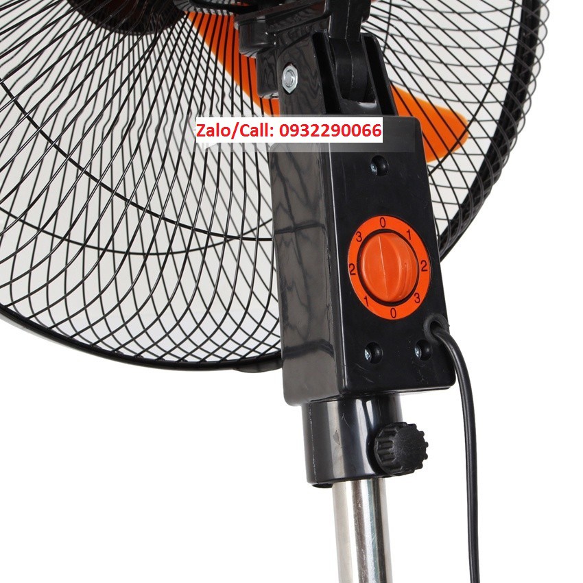 Quạt cây đứng công nghiệp cánh 450mm QĐ-CN450P - Quạt lửng cánh 400mm QR-TH5 Điện Cơ 91 Bộ Quốc Phòng