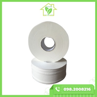 Giấy lụa vệ sinh cuộn lớn có lõi 2 lớp siêu dai, thân thiên môi trường giá rẻ 800g