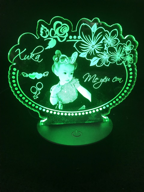 Đèn LED 3D cho phòng ngủ ( Tặng cáp sạc Sam Sung ) - Đèn trang trí