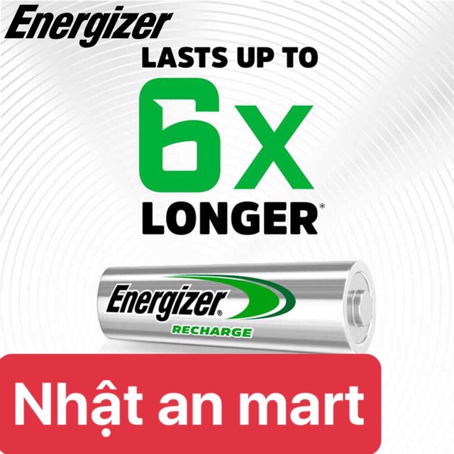 Bộ 2 pin sạc AA Energizer Recharge Extreme 2300mAh (Bạc)