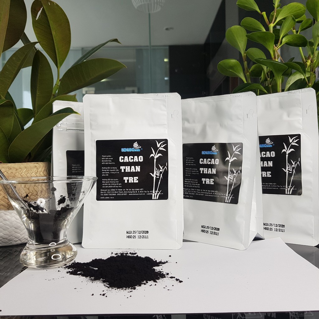 Bột Cacao Than Tre nguyên chất - Benuscream (100gram)