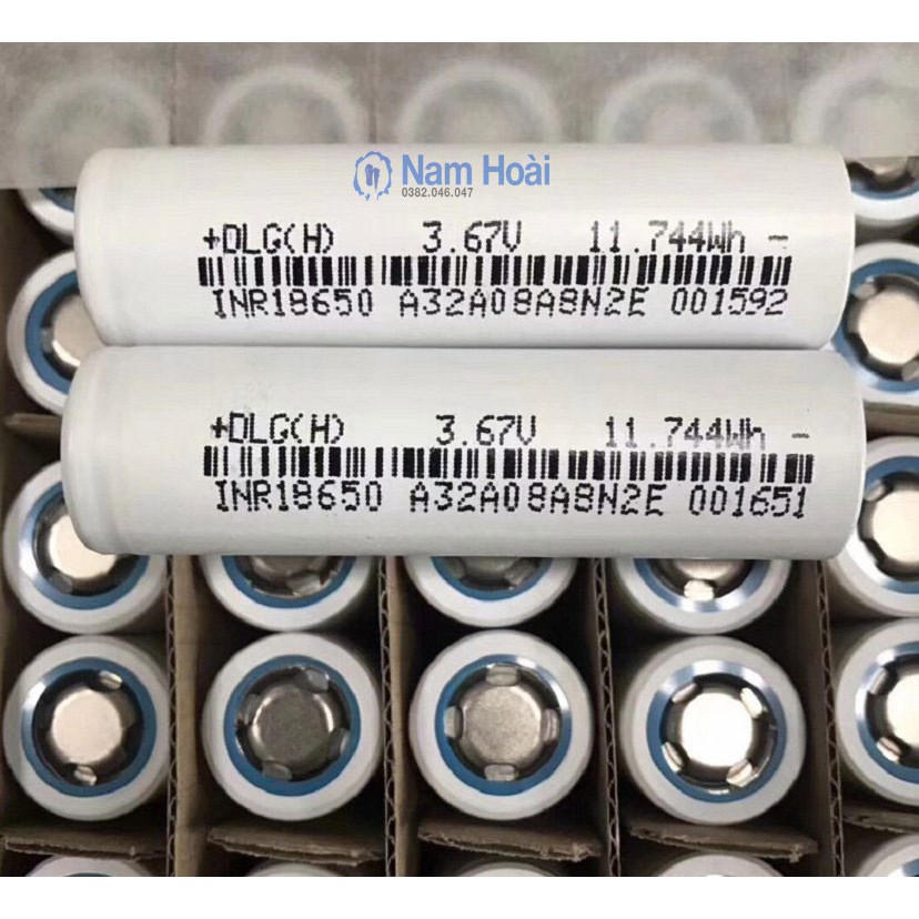 Pin sạc dự phòng cell DLG INR18650 dung lượng 3200mAh Xả 10A