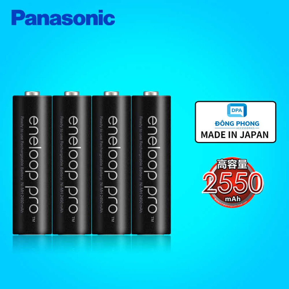 Pin Sạc AA PANASONIC ENELOOP PRO 2550mAh Chính Hãng Thị Trường Nhật Bản