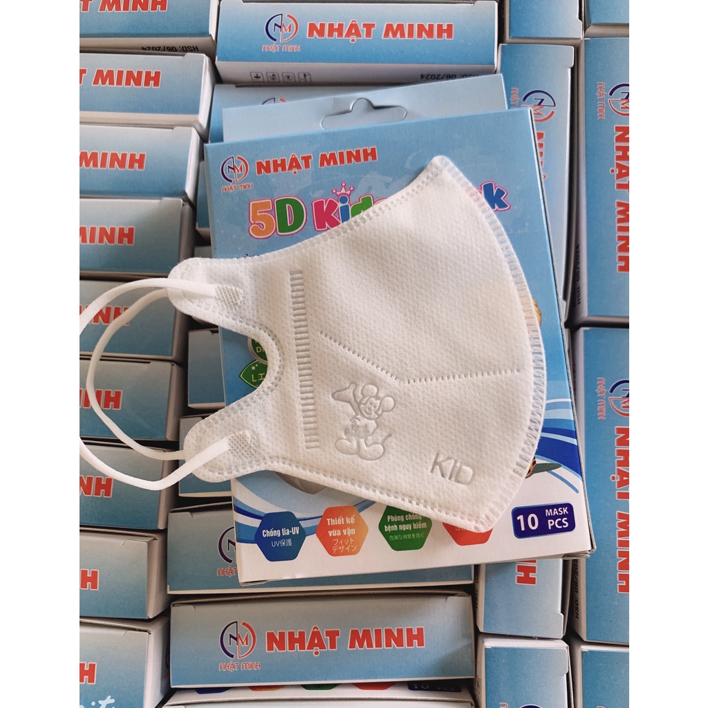 Khẩu trang Trẻ em 5D mask kid Nhật Minh Hộp 10 cái | BigBuy360 - bigbuy360.vn