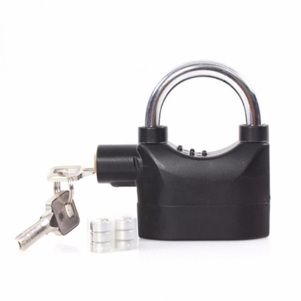 Khóa Chống Trộm Cao Cấp Có Còi Báo Động Màu Đen Alarm Lock