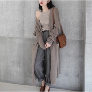 Áo khoác cardigan dáng dài