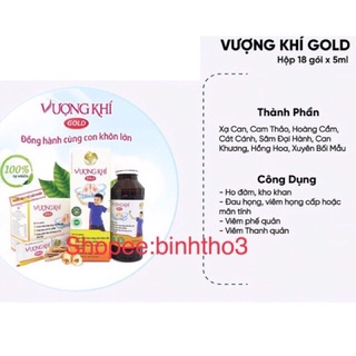 siro vượng khí (hỗ trợ giảm ho, viem phế quản, viem họng ... cho trẻ từ 1 tuổi đến người lớn