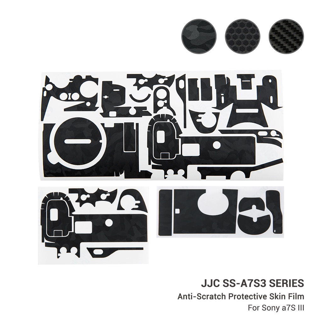 JJC Phim Bảo Vệ Chống Trầy Xước Cho Sony A7S3, Miếng Dán Trang Trí Chống Trượt Cho Máy Ảnh Sony a7S III A7S3, Chất Liệu 3M Không Bã Thiết Kế Phù Hợp Tùy Chỉnh