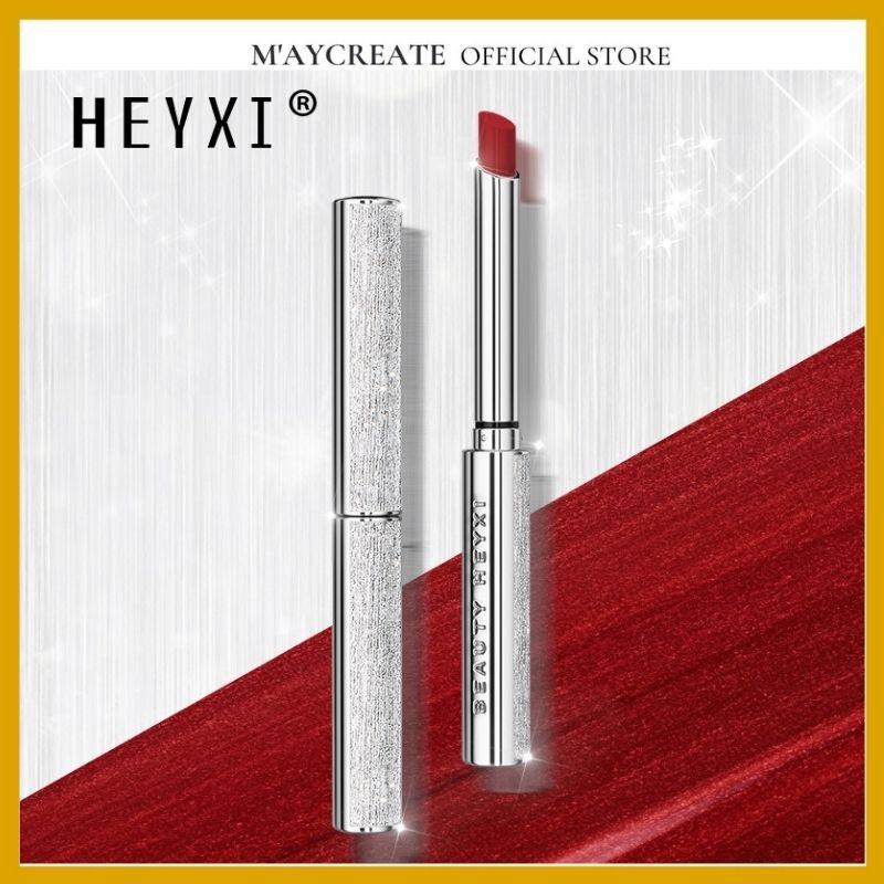 Son môi Matte Matte màu bạc Heyxi chống thấm nước và chống thấm mồ hôi Dễ lên màu Sắc đỏ sống động HS7V2