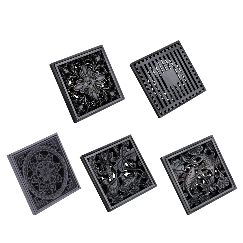 Nắp Đậy Cống Thoát Nước Sàn Nhà Tắm / Nhà Bếp Hình Vuông Vô Hình Chống Nghẹt Tóc