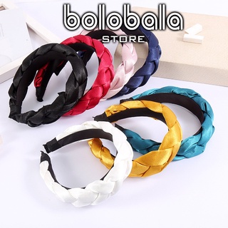 Bờm tóc tết lụa Bolobala Băng đô cài tóc thắt bím dạng bện phong cách hàn quốc phụ kiên nữ B15