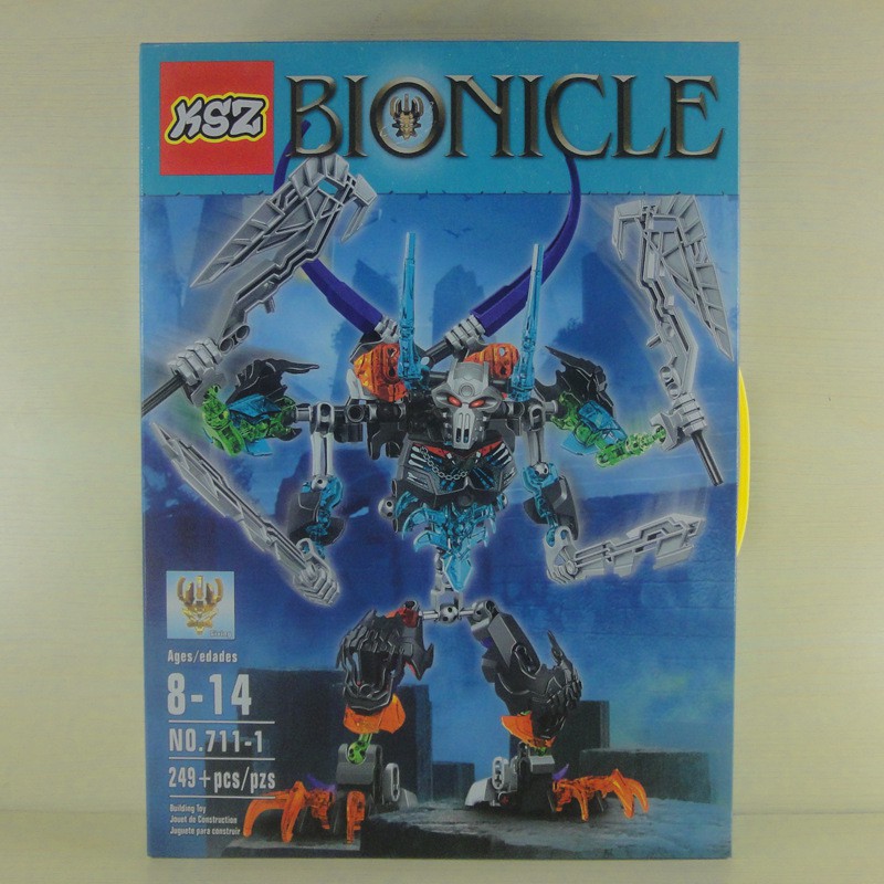 Mô hình lắp ráp Bionicle KSZ Skull Berserker 711-1 (phiên bản kết hợp)