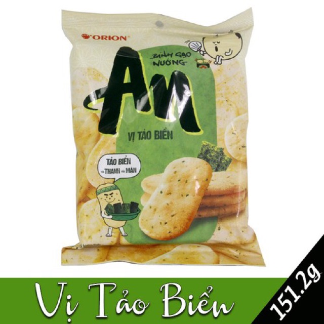 BÁNH GẠO NƯỚNG ORION AN VỊ TẢO BIỂN - TỰ NHIÊN