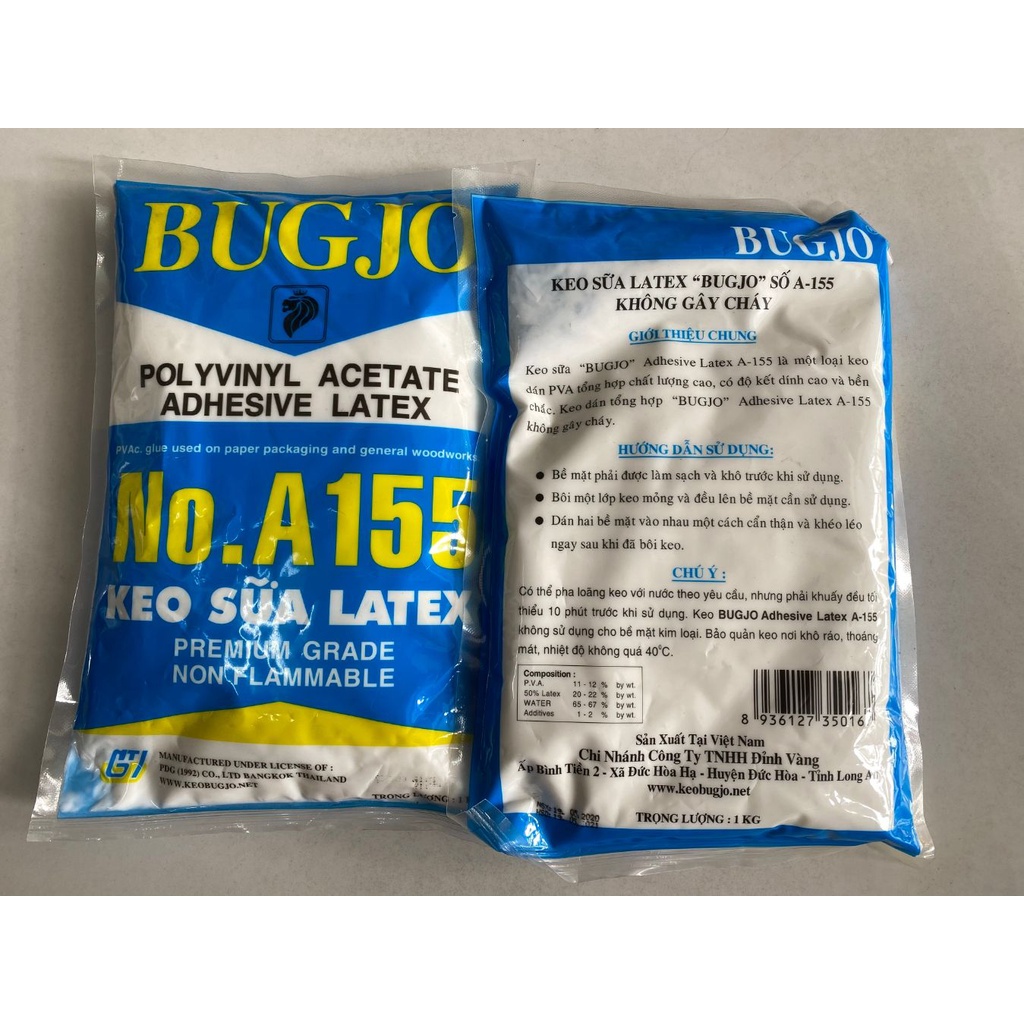 Keo sữa LATEX ATM A135 loại tốt chính hãng (1 bịch 1kg), nguyên liệu làm slime, keo dán đa năng