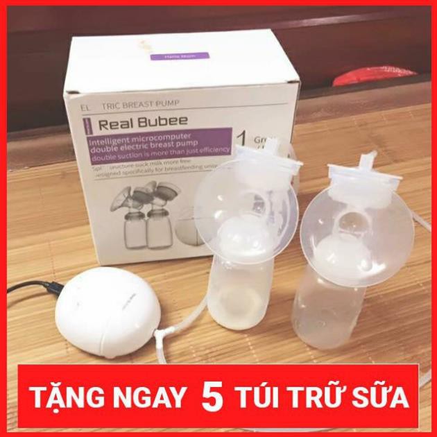 Máy hút sữa điện đôi Real Bubee