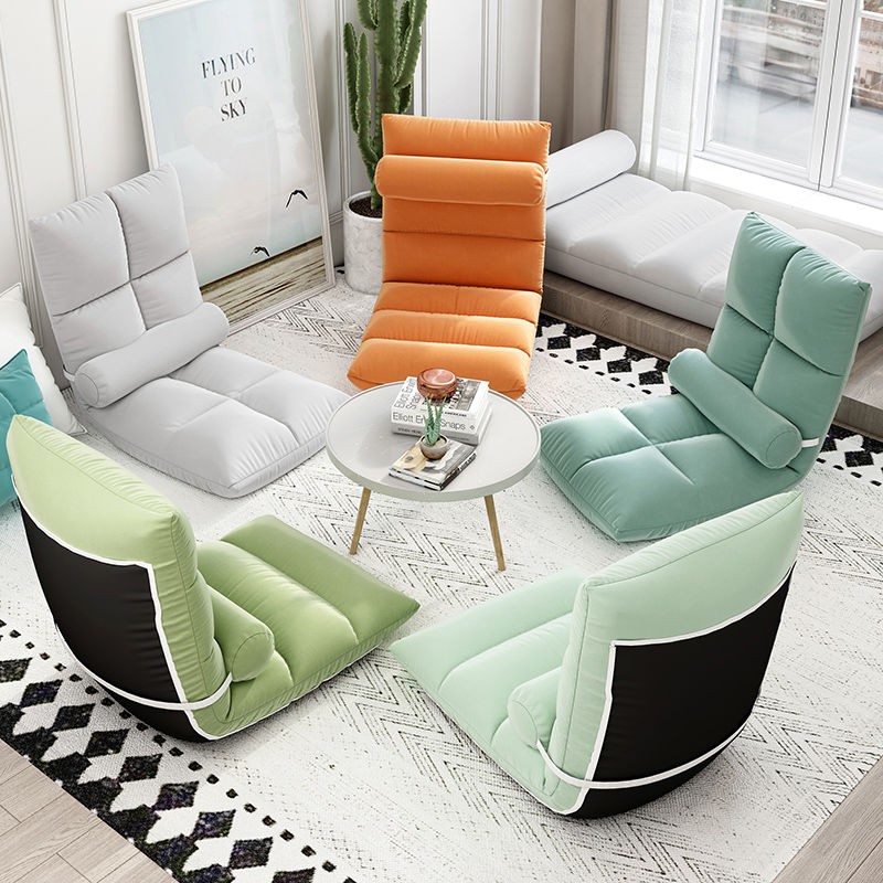 ☏◈Ghế sofa lười biếng sau trẻ em có thể yêu phòng ngủ Lò hơi đơn Cửa sổ gấp