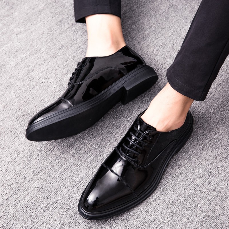 Office style leather shoes for men