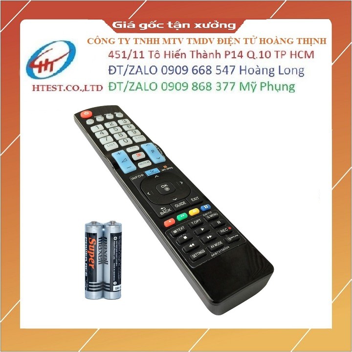 Remote Điều Khiển TV LG Smart, Internet TV AKB73756504 (Kèm Pin AAA)